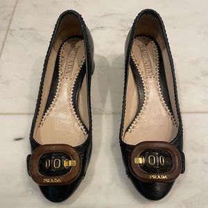 Prada buckle pumps size 38/7.5